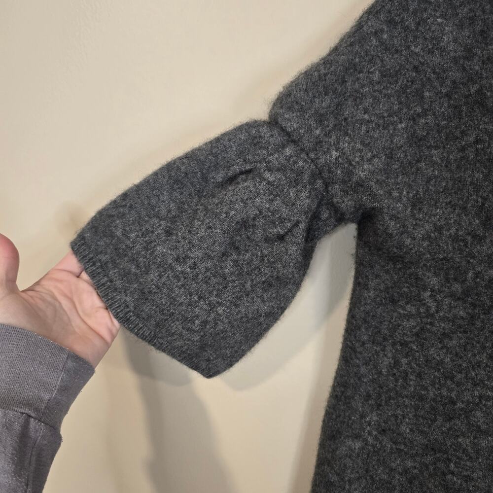 Women's Vince Gray Cashmere 3 Button Sweater Cropped Cardigan | Size Medium - Picture 6 of 11